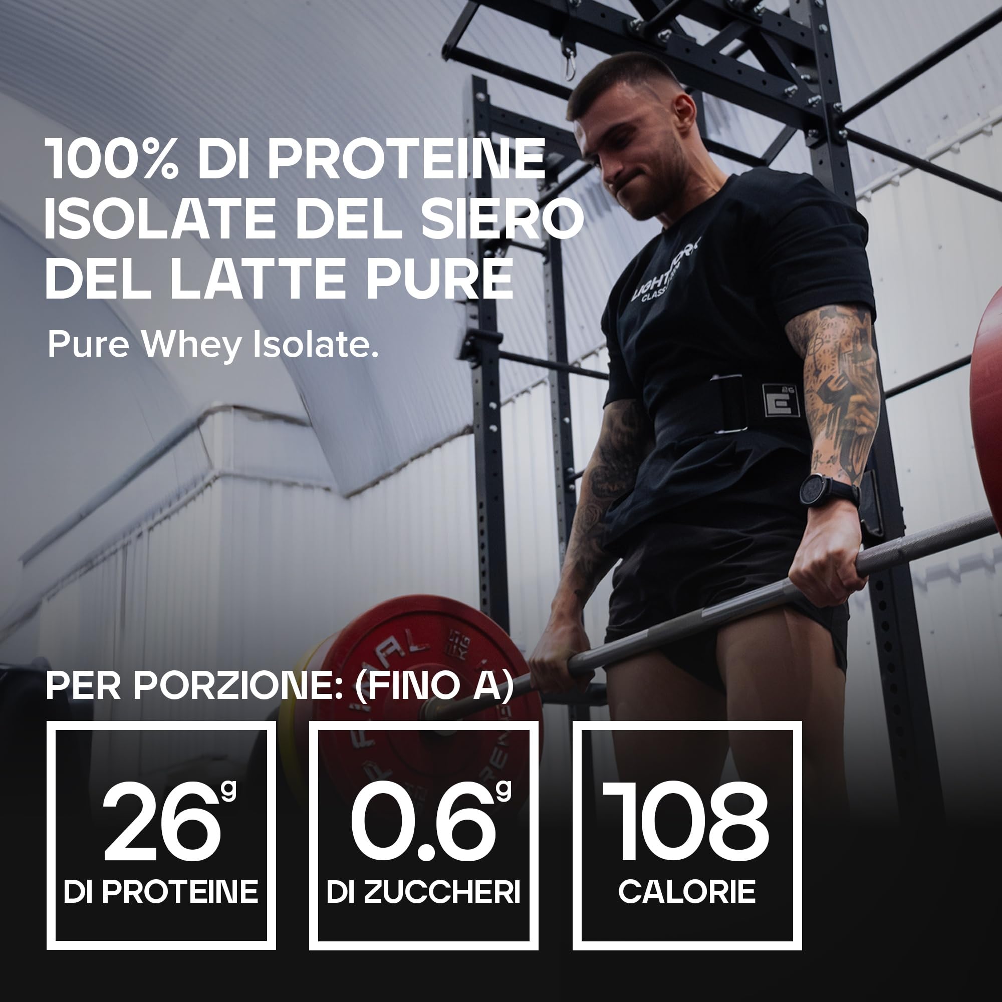 Bulk Pure Whey Isolate, Cioccolato e Menta, 2.5kg | 25g di Proteine porzione, Isolato di siero, Basso contenuto di zuccheri, Basso contenuto di grassi