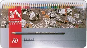 Caran D'Ache Lápis de Cor, Pablo, 80 Cores