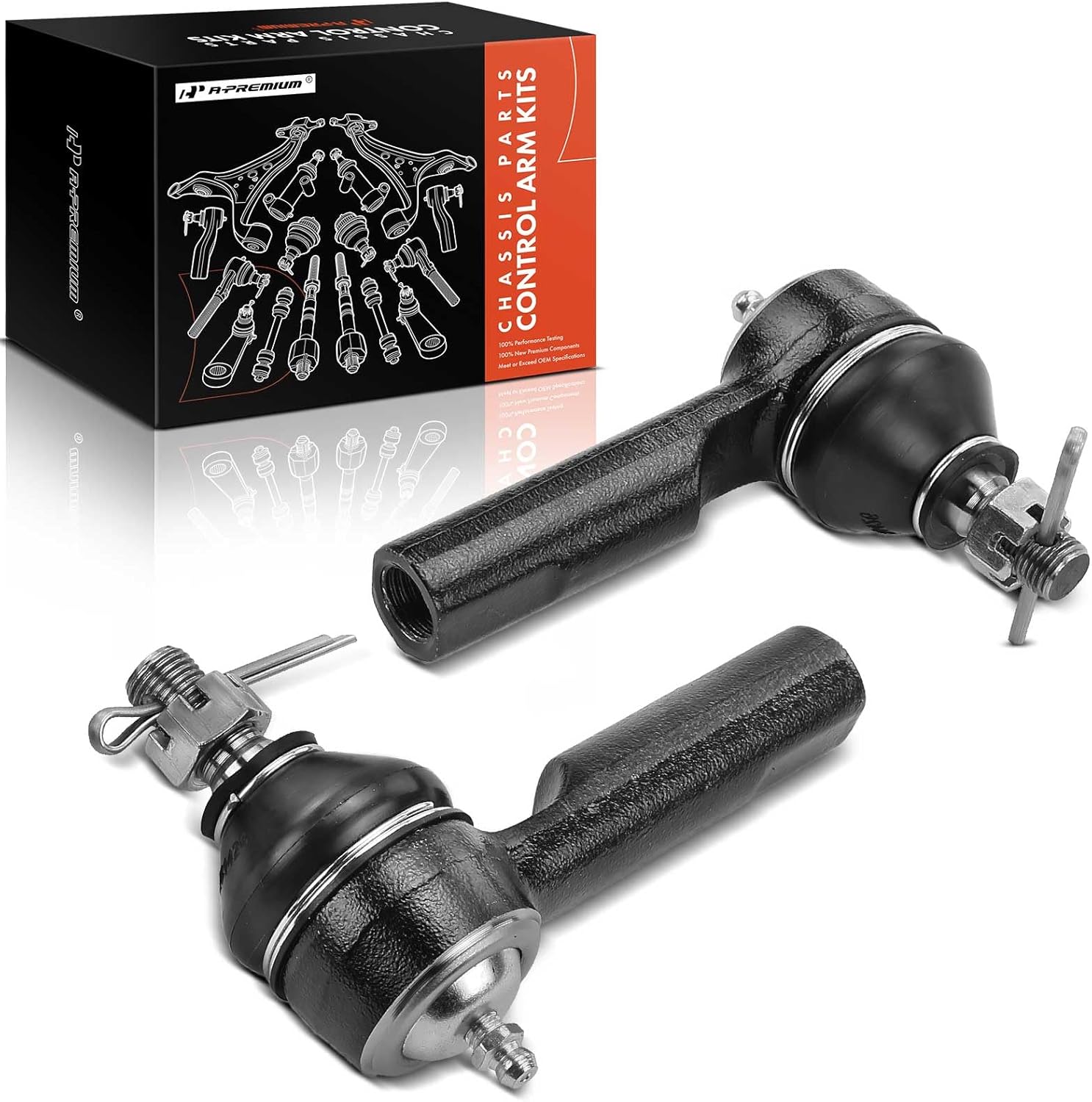 A-Premium 2 x Front Outer Tie Rod Ends, Compatible with Nissan Altima 2002-2006, Maxima 1995-2008, 240SX 1995-1998, Infiniti I30 1996-2001, I35 2002-2004