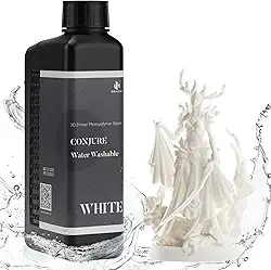 Resina lavável com água 1KG da Chitu Systems, pós-processamento mais rápido, resina de impressora 3D fácil de limpar, resina de fotopolímero padrão 405nm para impressoras 3D (branco 1000g)