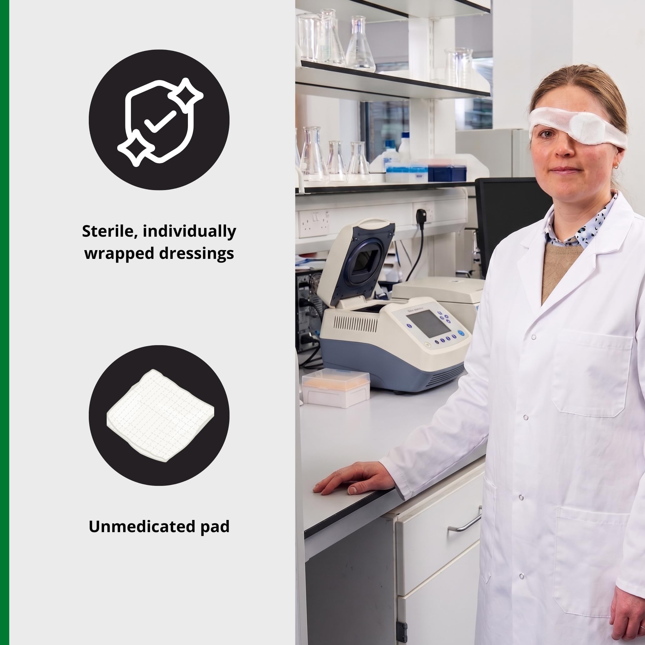 Safety First Aid HypaCover Pack of 6 Sterile Eye Pad Dressing Bandages