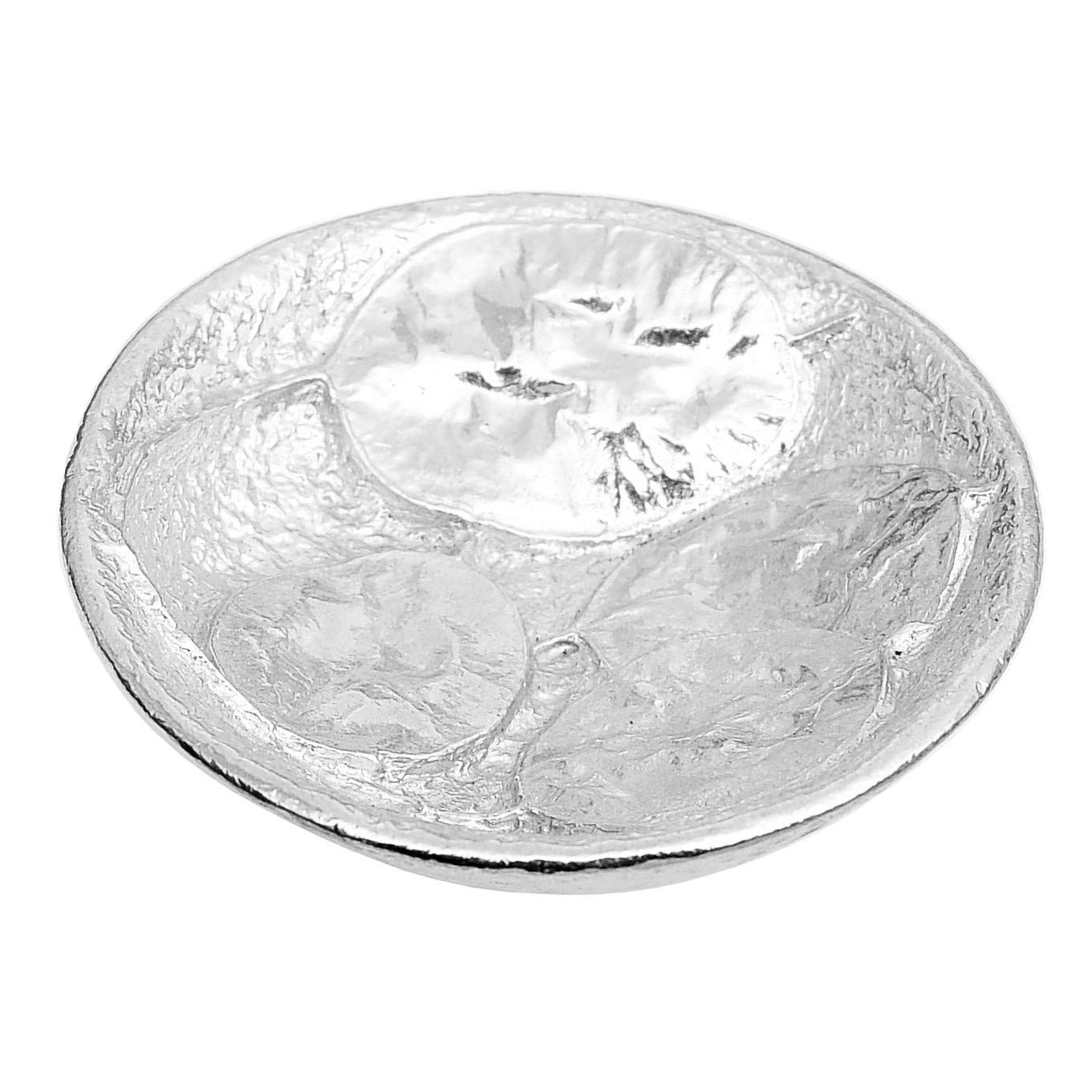 Les Etains de Jumilhac Bol à Bibelots Monnaie du Pape, Vide-Poches ou Bol à Bagues Monnaie du Pape. Fait Main en Etain. Fabrication Artisanale Francaise, par William Sturt
