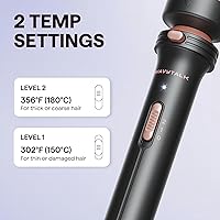 Vista 5 de Wavytalk Cepillo Térmico, Cepillo Redondo Calentado de 1 1/2 Pulgadas con Cabeza Desmontable, Bolsa de Terciopelo y Doble Voltaje para Viajes, Fácil