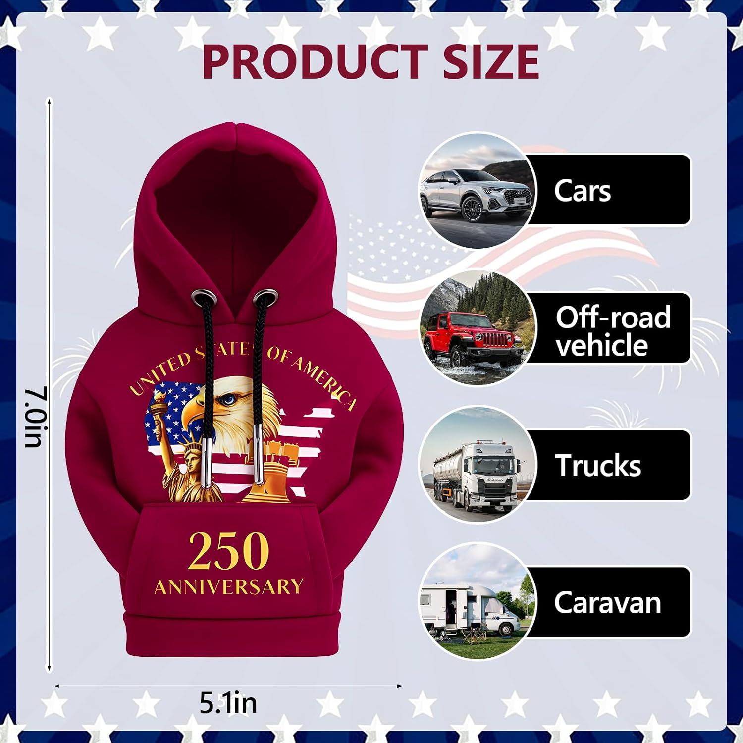 Best 250 Anniversary Usa Merchandise Gear Shift Hoodie Cover, 4Th... 2026