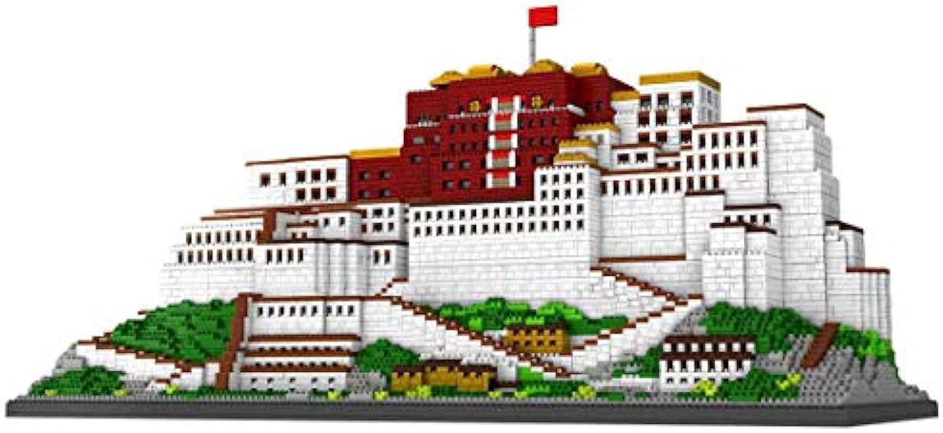 Bausteine Haus Bausatz, 10000+ Teile Architektur Potala-Palast Modellbausatz, Berühmte Gebäude Modular Custom Bausteine Groß MOC Klemmbausteine Bauset Nicht Kompatibel mit Lego Architecture