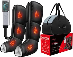Leg Massager with Heat and Compression for Circulation and Pain Relief
