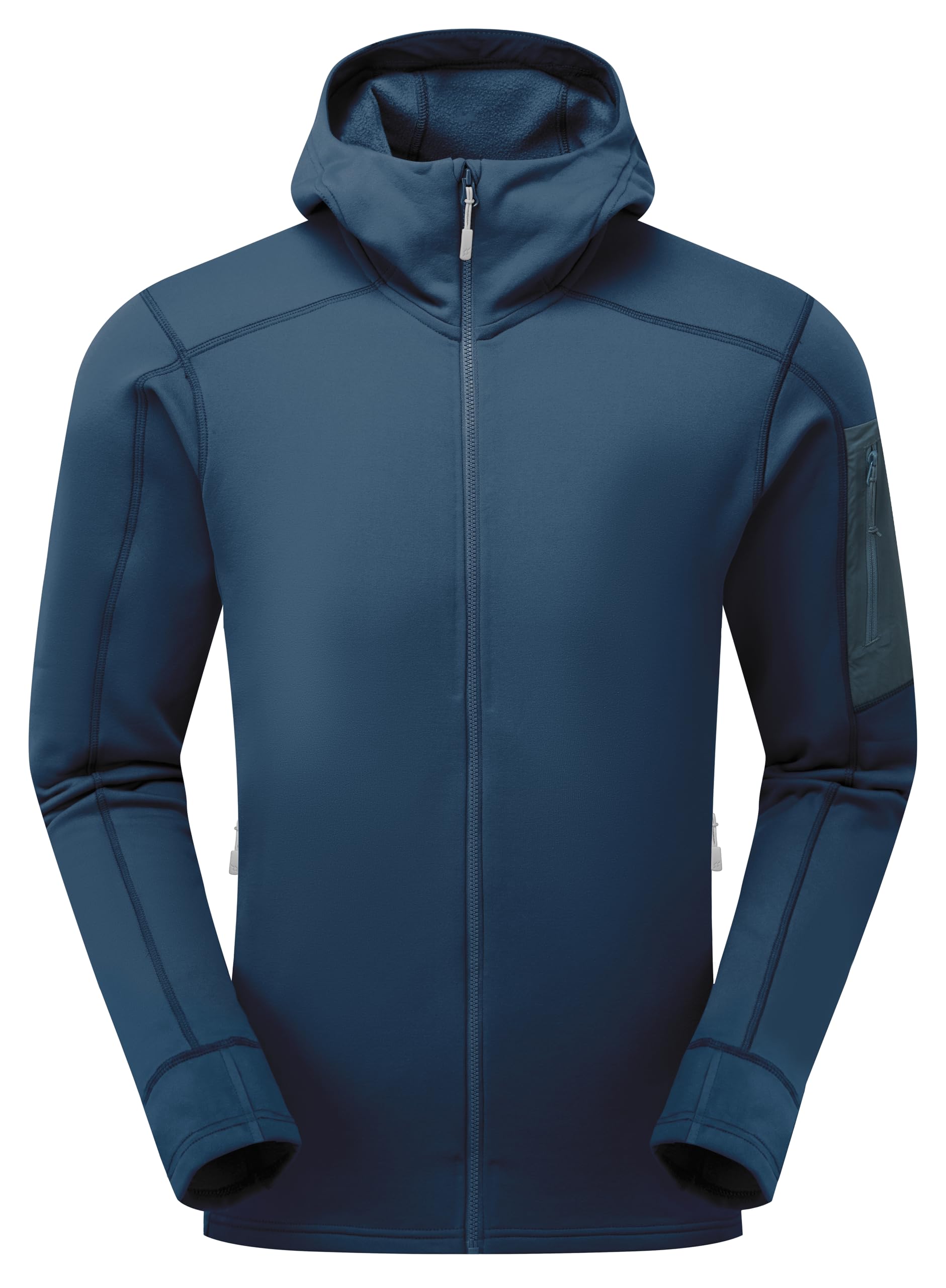 Rab Men's Modulus Hoody Warm Fleece Jacket for Trekking & Climbing - Tempest Blue - Small