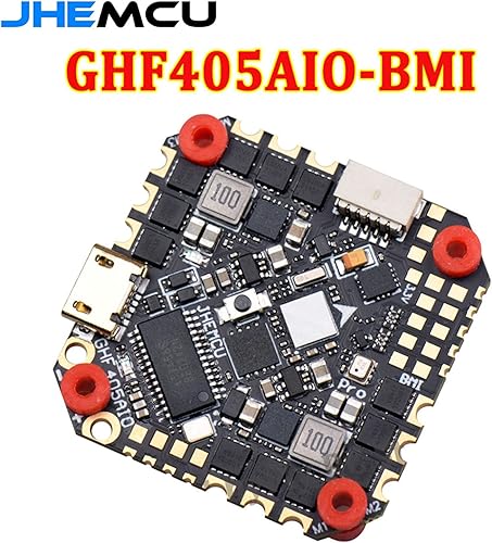 Miniatura 4 de GoolRC GHF405AIO-BMI F405 Controlador de vuelo W/5V 10V BEC incorporado 40A BLHELI_S 2-6S 4 en 1 ESC 25.5X25.0.197 in para FPV Drone