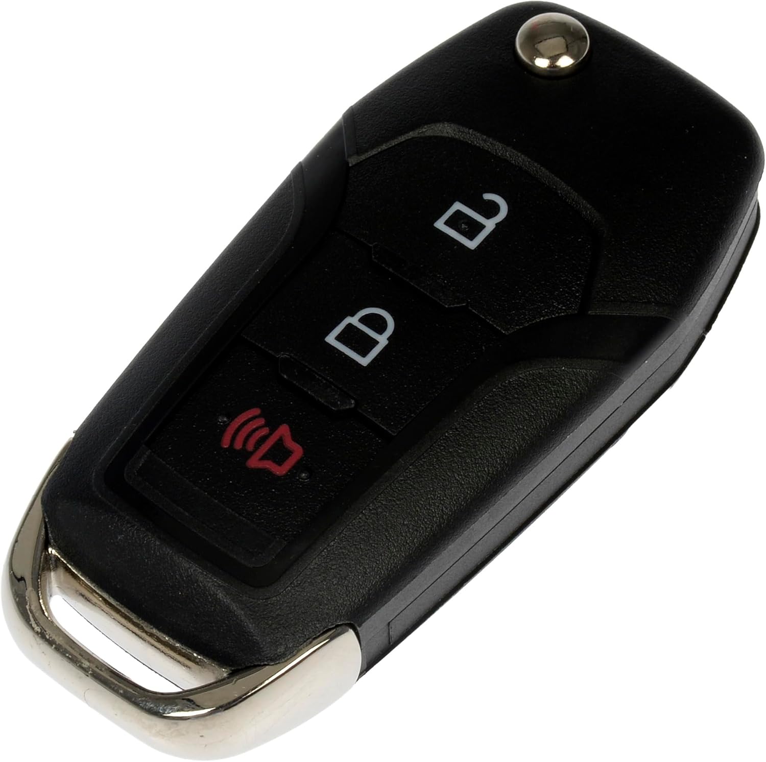 Dorman 95352 Keyless Remote Case Repair Kit Compatible with Select Ford Models, Black; Chrome
