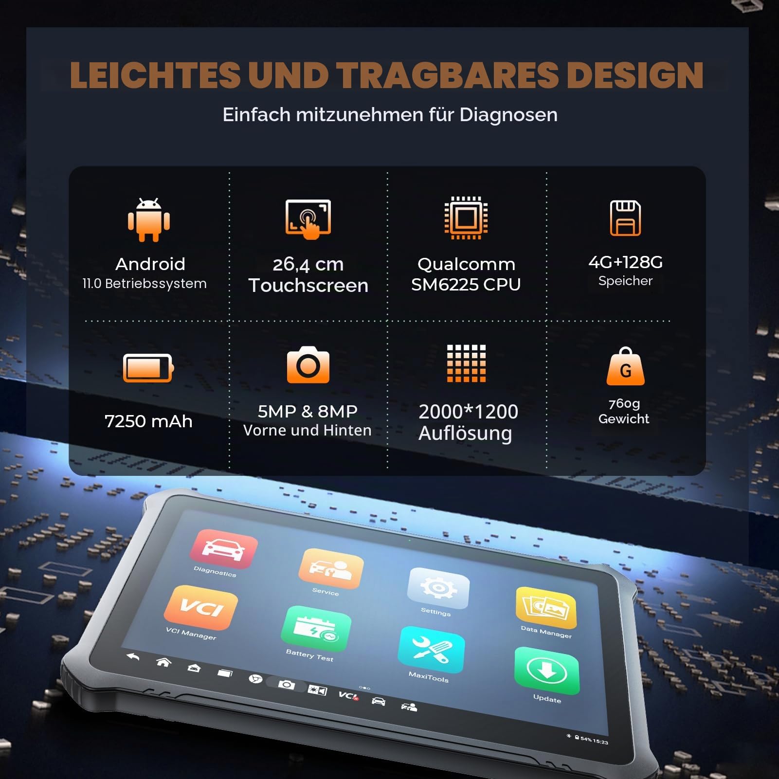 OTOFIX D1 PROS2 Obd2 Diagnosegerät für Alle Fahrzeuge, Alle Systemdiagnosen auf OE-Niveau, ECU-Codierung, 40+ Servicefunktionen, Bidirektionale Steuerung, Auto Scan 2.0, CANFD & DOIP, 2-Jahres-Update