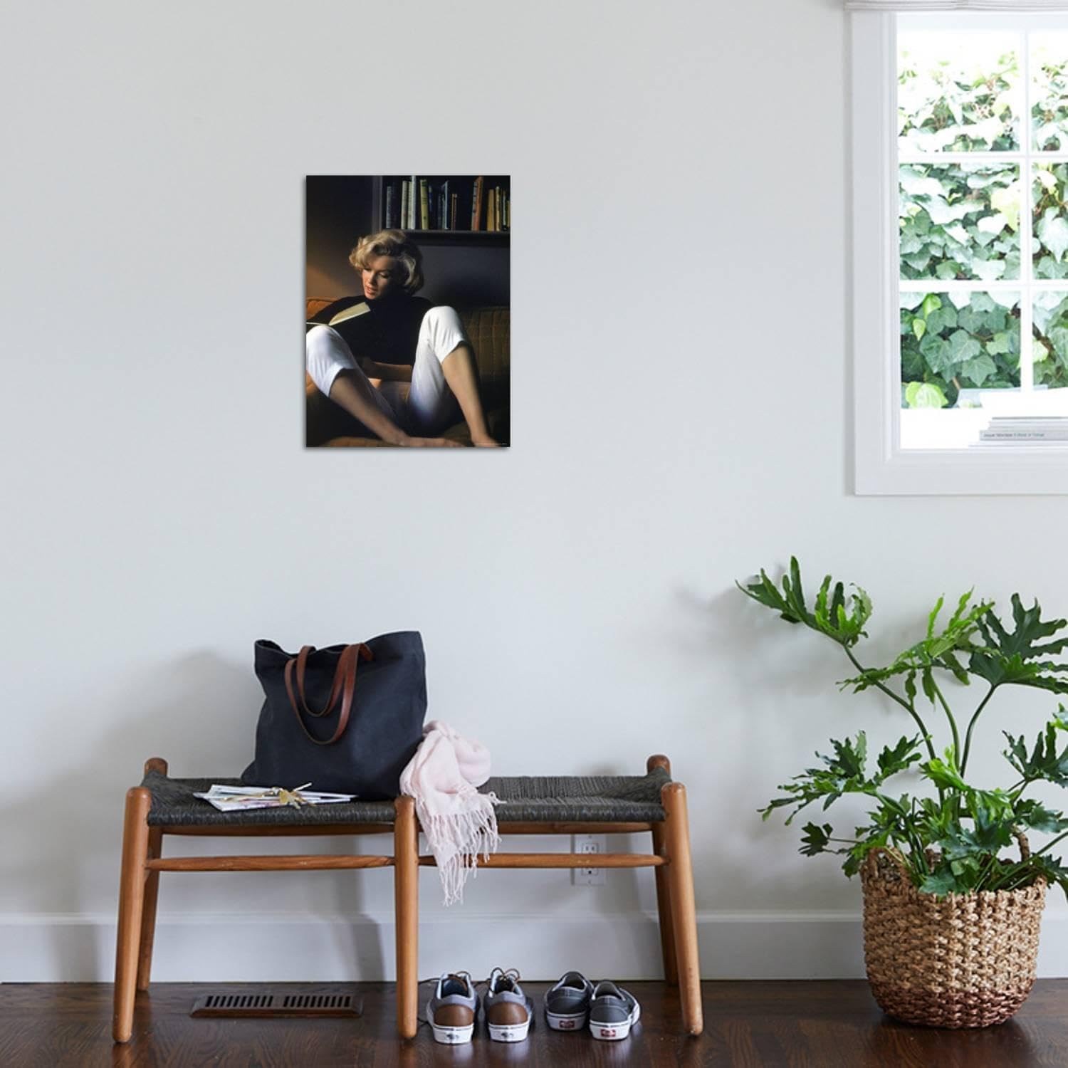 Art.com Wall Premium Photographic Print Marilyn Monroe Reading at Home by Alfred Eisenstaedt, 18" x 24"