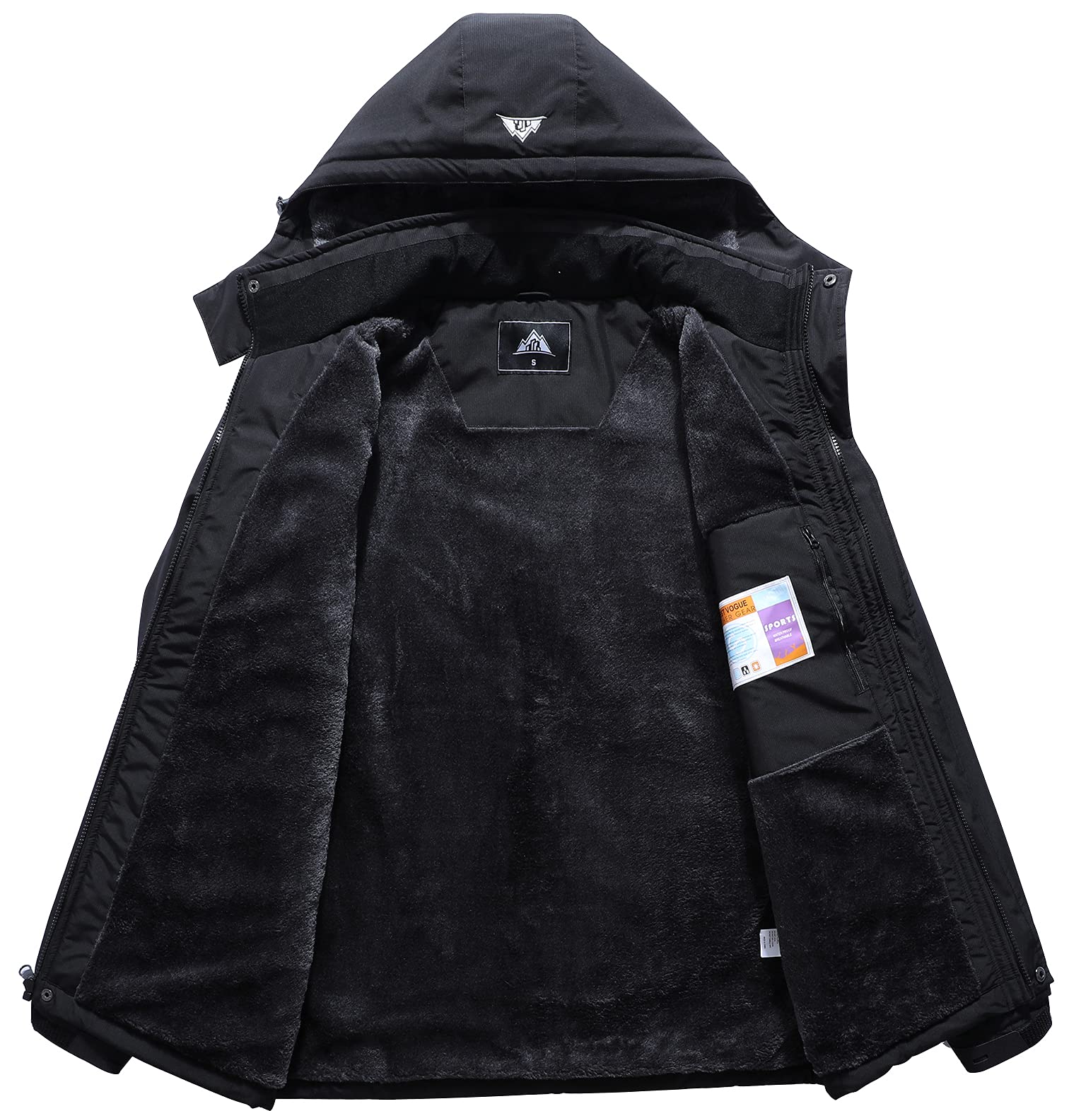 MOERDENG Women's Mountain Waterproof Ski Jacket Windproof Rain Windbreaker Winter Warm Hooded Snow Coat
