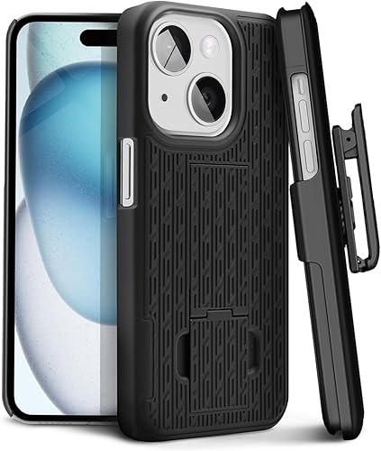 Vista 18 de MOTIVE for iPhone 15 Pro Max Case with Belt Clip, Shell Holster Combo for Apple iPhone 15 Pro Max Holster, Slim Rugged Case, Drop Shockproof