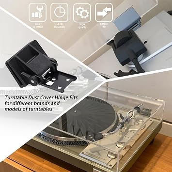 1pcs Dust Cover Hinge Turntable Parts Compatible with AkaiAP-206, AR - AR the Turntable,Yamaha - P-200,Sony - PS-11 etc.Turntable Dust Cover Hinges Fit for different brands and models of turntables(1)