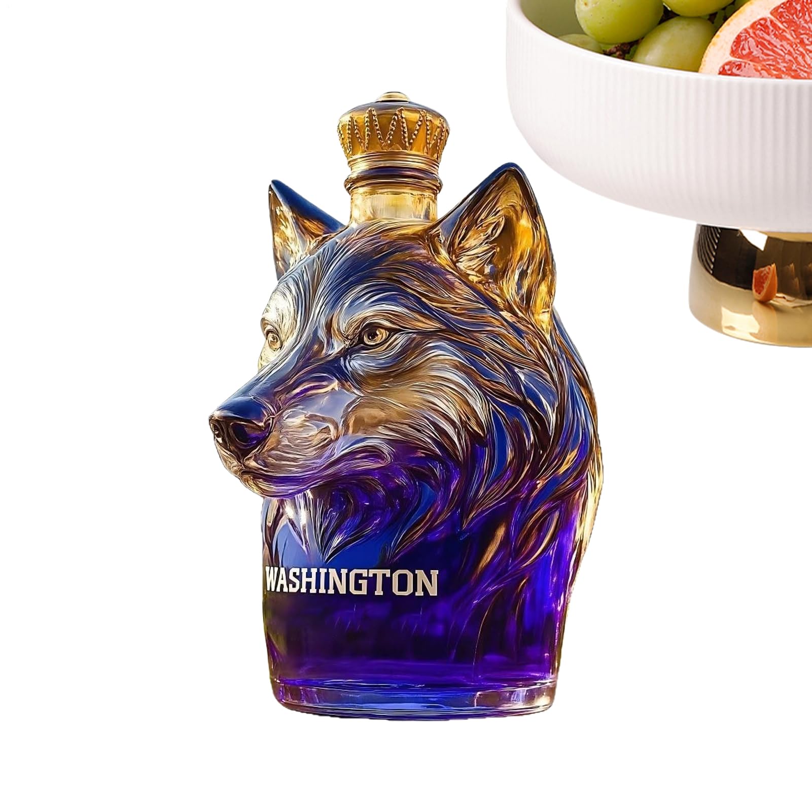 Bouteilles de vin verre design chien pour conservation tequila vodka brandy et whisky