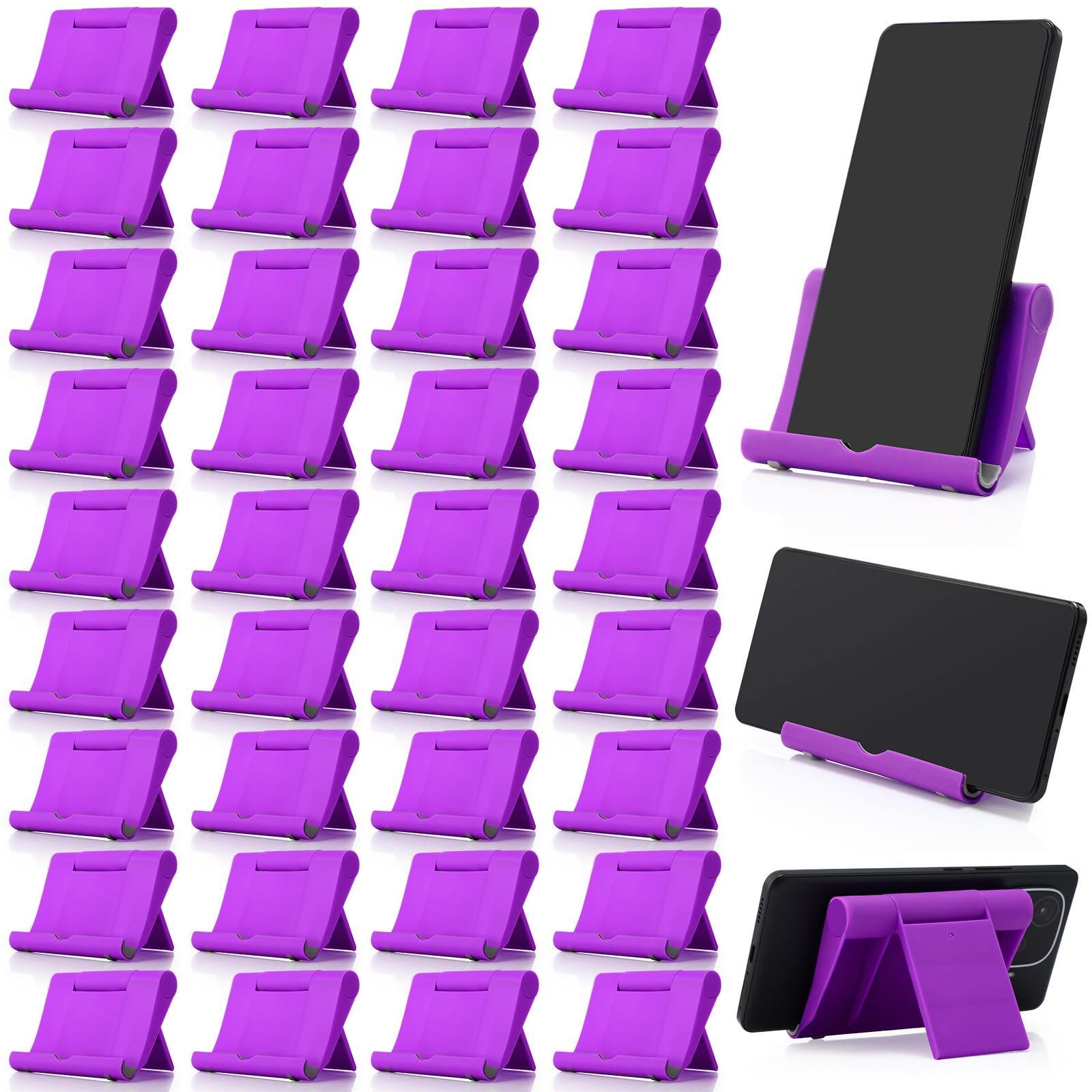 Wenqik 36 Pcs Cell Phone Stands Foldable Tablet Mobile Stand Adjustable Multi Angle Tablet Holder Compatible with Phone 15 14 13 12 11 Pro Xs Xs Max