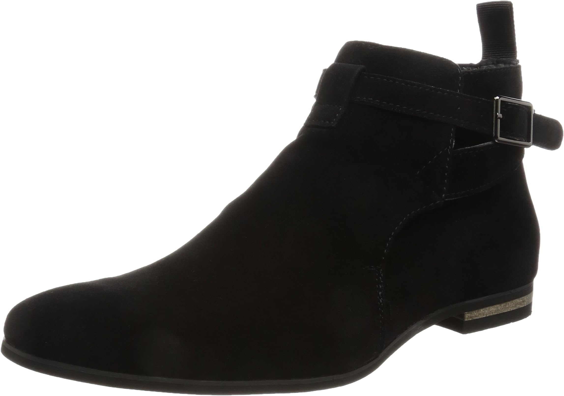 Men's Riding Boots Jodhpur Boots Ankle Boots Buckle Plain Toe Side Zipper Python Beige Black