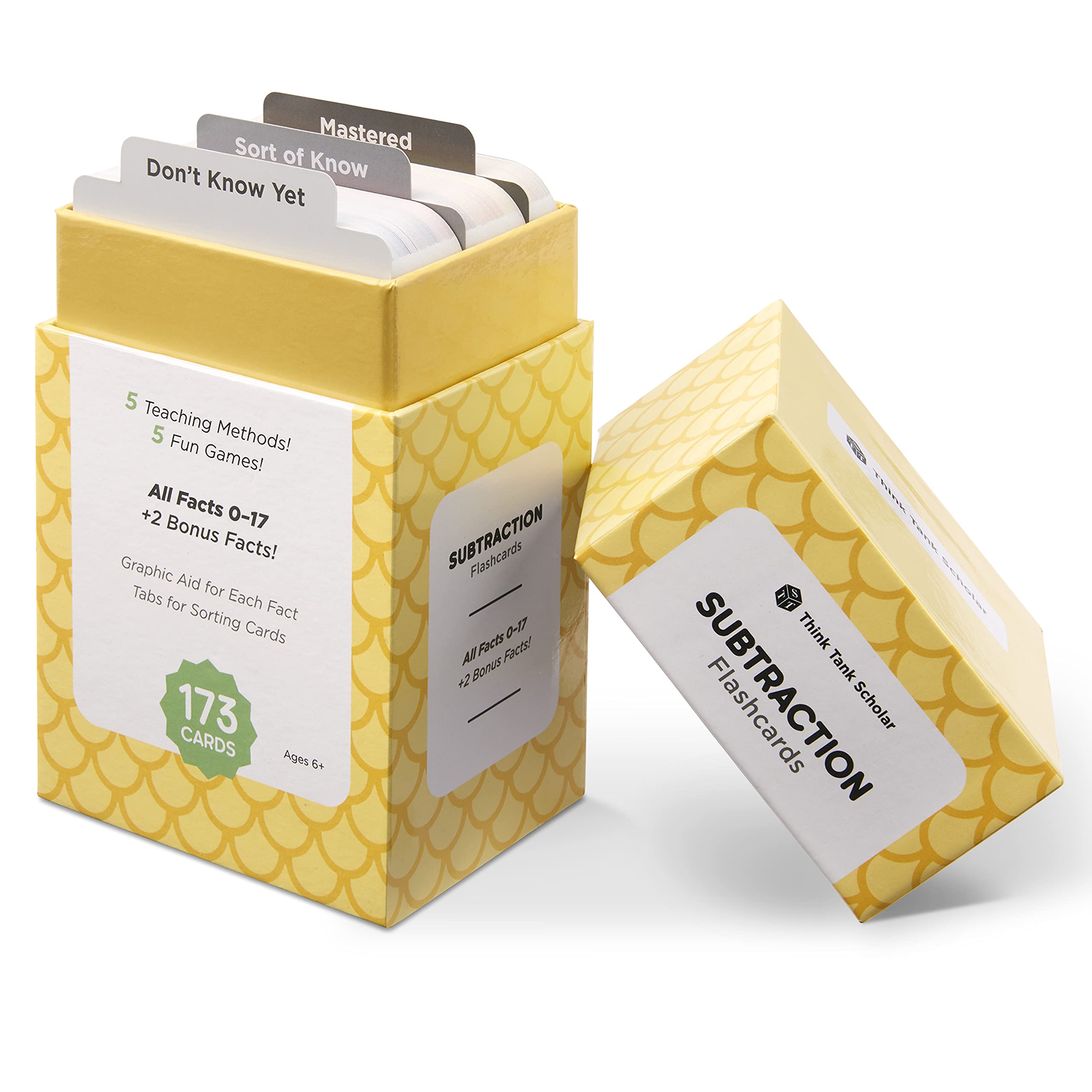 Amazon.com: Think Tank Scholar 173 Subtraction Flash Cards Set