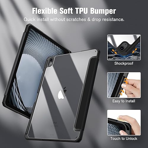 Miniatura 101 de Fintie Funda híbrida delgada para iPad Air de 11 pulgadas M3 (2025) / M2 (2024), iPad Air 5ª (2022) / 4ª generación (2020) de 10.9 pulgadas, funda a