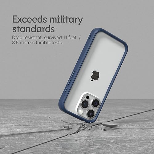 Miniatura 2 de RhinoShield CrashGuard - Funda protectora de diseño delgado absorbente de golpes compatible con iPhone 15 Pro Max, protección contra caídas de 11