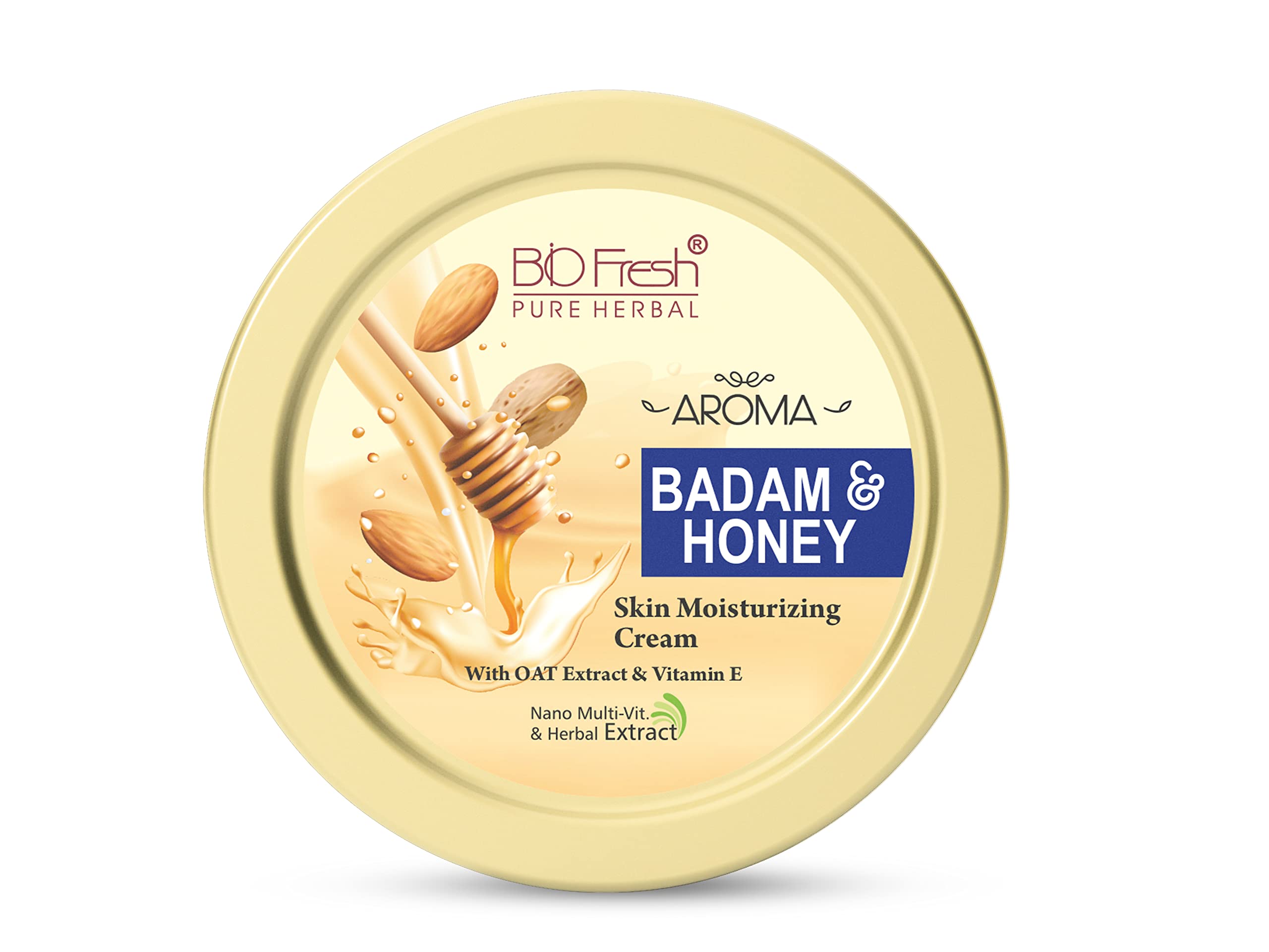 BIOFRESH HERBALS Body Cream - Badam & Honey Deep Intense Moisturizing Cream Non-Greasy with 24-Hour Hydrating for Soft Dry Skin (800ml, Pack of 1)-image-26