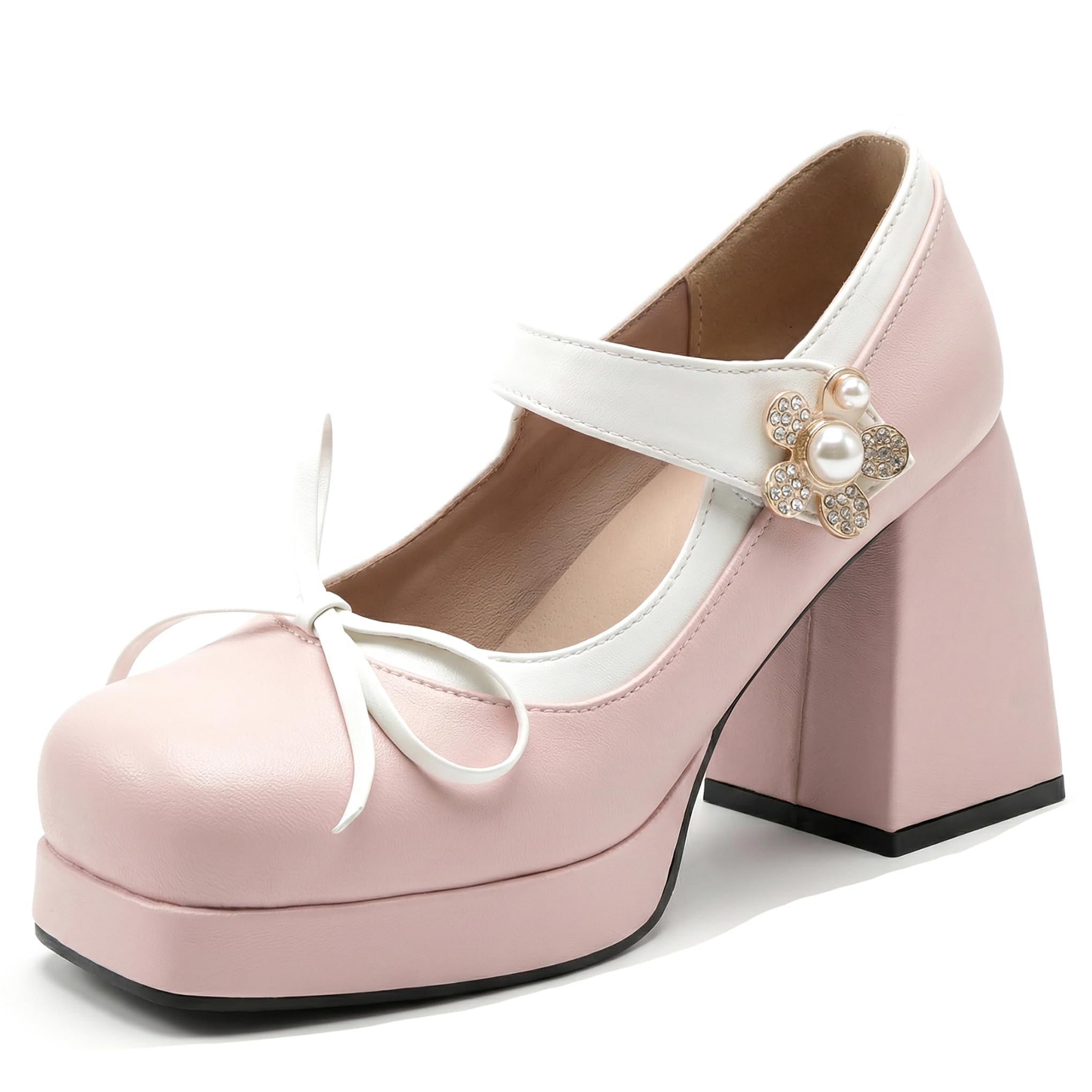 Bviennic Decollete Donna Tacco Largo Alto Numero 34-46
