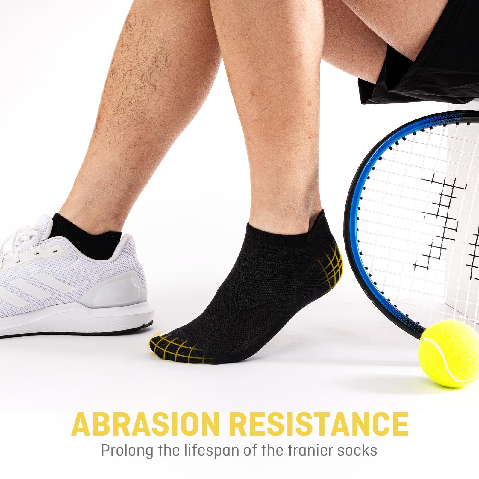 Effeet Calzini Uomo Donna Corti 6 Paia, Calze Running Corte Estive, Calzini Sportivi Alla Caviglia, Calzini Traspiranti Adatte per Sport, Tennis, Lavoro, Casa