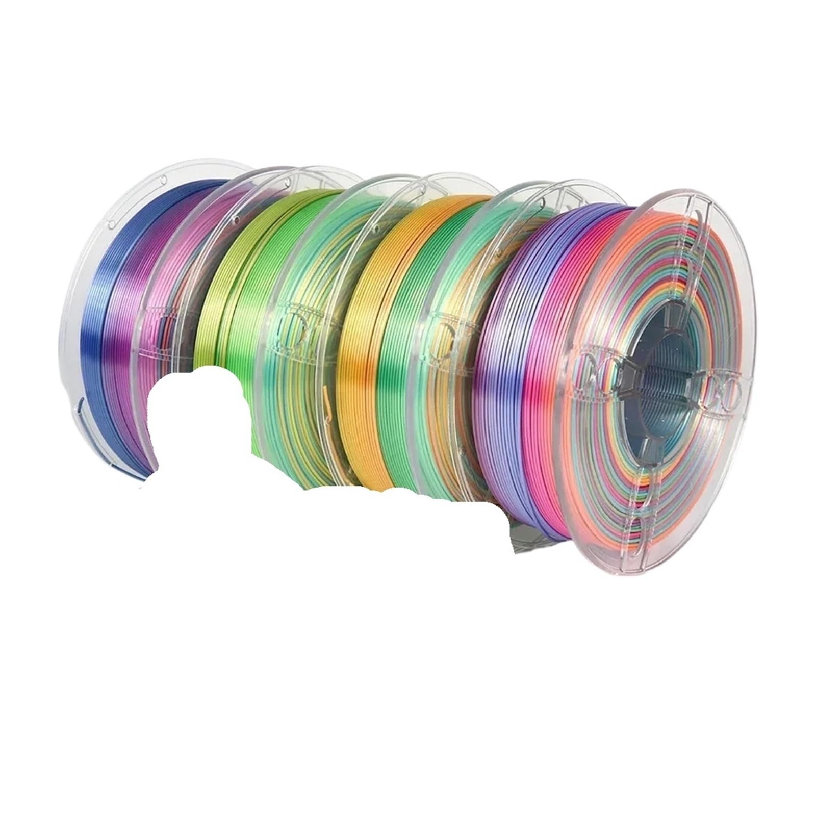 3D-Drucker-Filament Rainbow Silk PLA 1,75 mm Dual/Triple Gradient Extrudeuse-Druckmaterial 1000 g(Rainbow A)