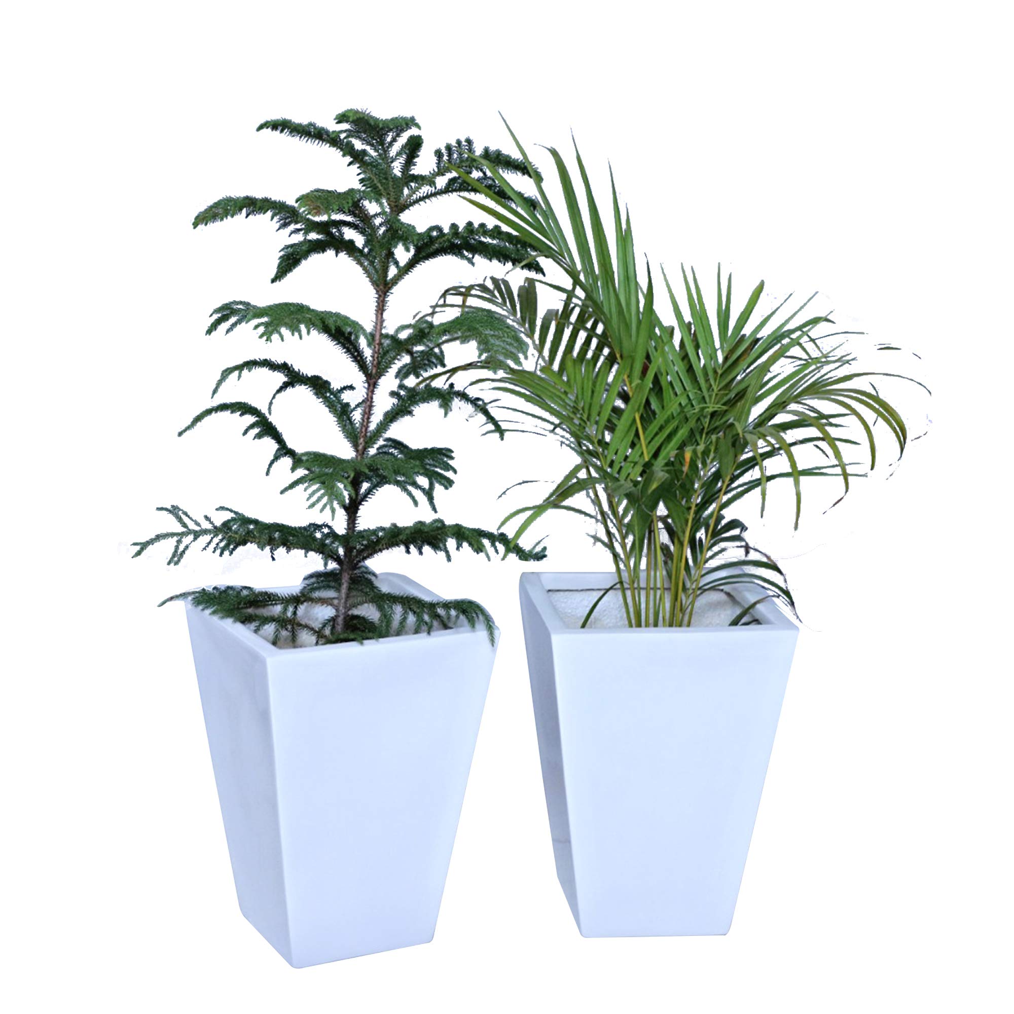 Global Trade & Utility Products Fiber Reinforced Plastic Pot, White, 11 Width X 15 Height, 2 Pieces, 11.02 Inch, 28 cm (B07QX758NQ) Amazon Price History, Amazon Price Tracker