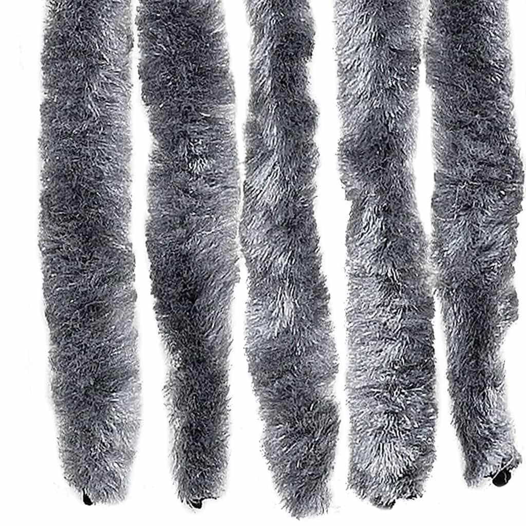 Moustiquaire Argenté 56x185 cm Chenille Fenêtre Porte Efficace Anti Insectes Résistante à l'eau Ecran Autoagrippant Ajustable pour Chambre Salon Cuisine Caravane