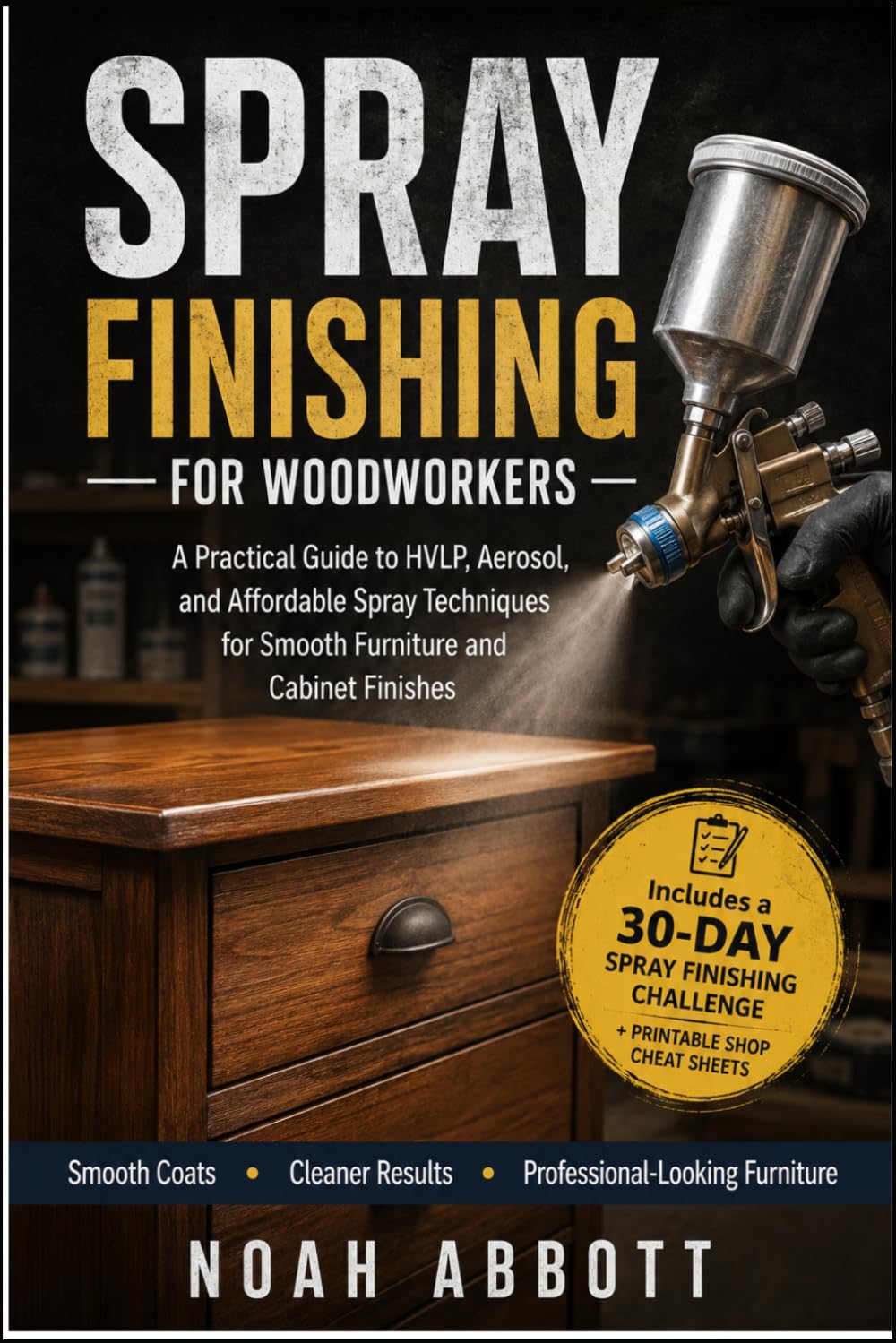 SPRAY FINISHING FOR WOODWORKERS: A Practical Guide to HVLP, Aerosol, and Affordable Spray Techniques for Smooth Furniture and Cabinet Finishes