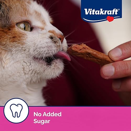 Miniatura 4 de Vitakraft PurrSticks Palitos de carne para gatos  Pollo  Palito de carne segmentado y rompible  Deliciosamente tierno