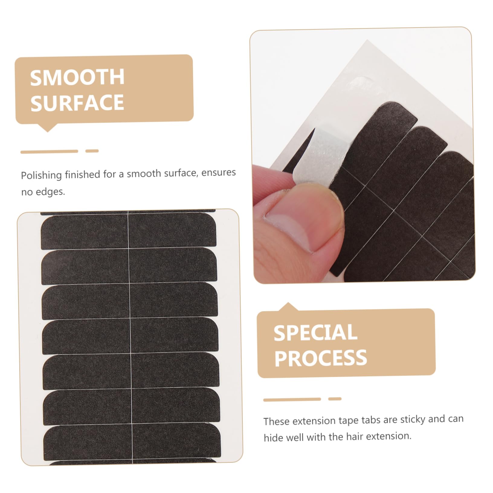 TOVINANNA Professional 2-sided Hair Wig Tape Long-lasting Adhesion 10 Sheets for Salon Use Comfortable for Sensitive Sk