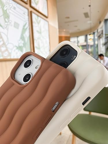 Miniatura 4 de Funda para iPhone 14 y iPhone 13 con diseño único de ondas de agua, probada en caídas de grado militar, funda protectora antideslizante a prueba de