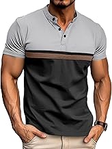 Comilaka Polo Shirt Short Sleeve Men Henley Shirt Casual Summer Polos