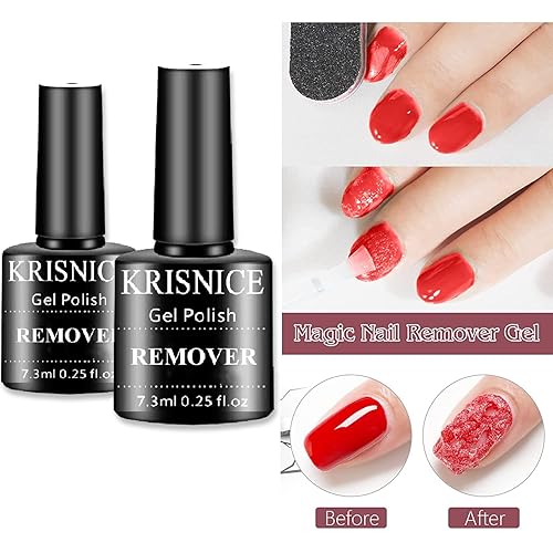 Miniatura 2 de KRISNICE Removedor de esmalte de uñas de gel, removedor profesional de esmalte de uñas de gel, removedor de esmalte de gel para uñas, sin necesidad