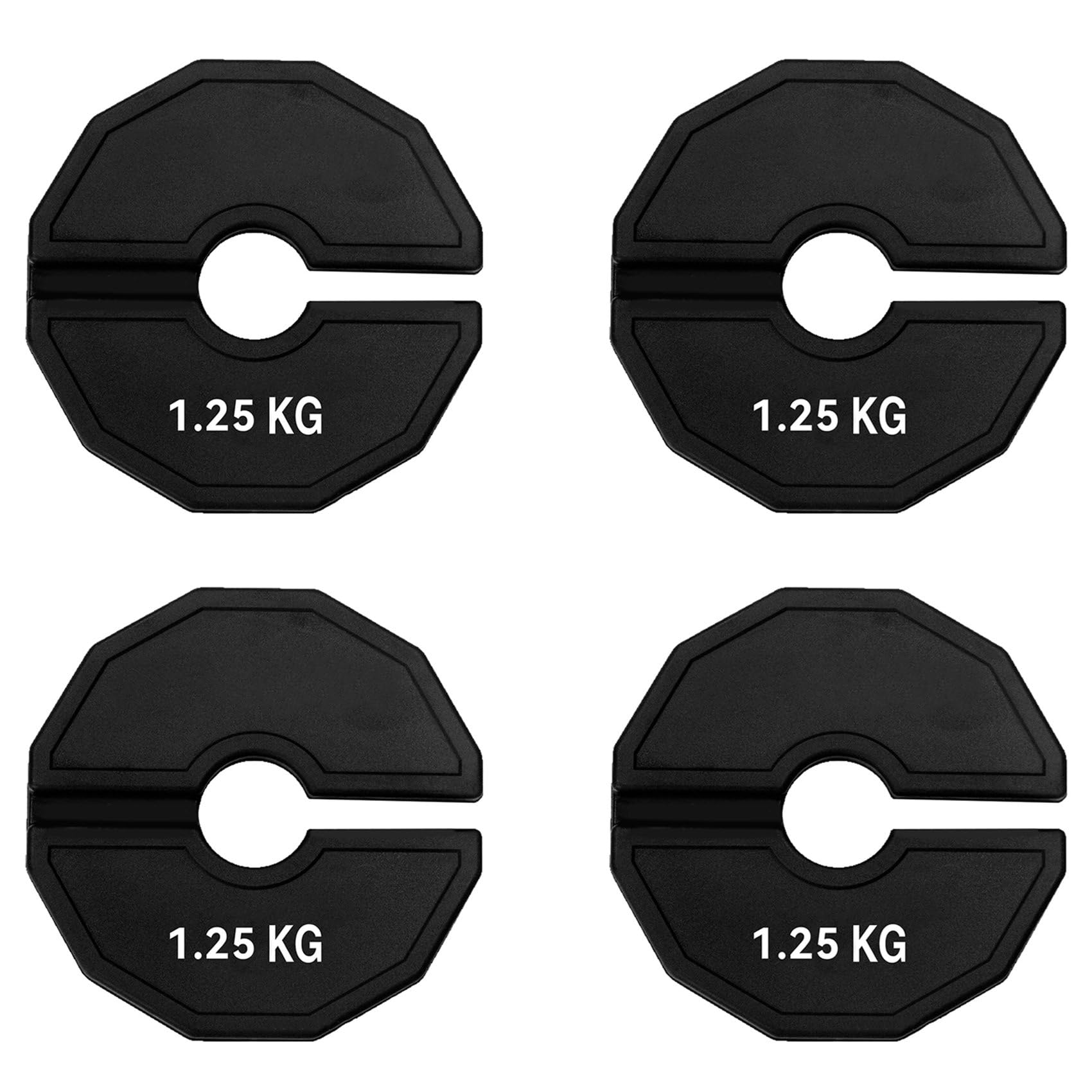 4X Gym Micro-Plates Hantle Frakcyjne Talerze Ciężarków Gumowe Talerze Ciężarków Frakcyjne Talerze Ciężarków Dodatek Zmień Czarny 1.25kg
