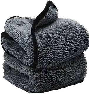 3 Pack Dry Towel Shower 40 x 60 cm, Microfiber Car Towel (2, Grey, 40x40)