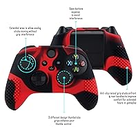 Vista 3 de eXtremeRate PlayVital 3D Studded Edition Anti-Slip Silicone Cover Skin for Xbox Series XS Controller, Rubber Case Protector for Xbox Core Wireless