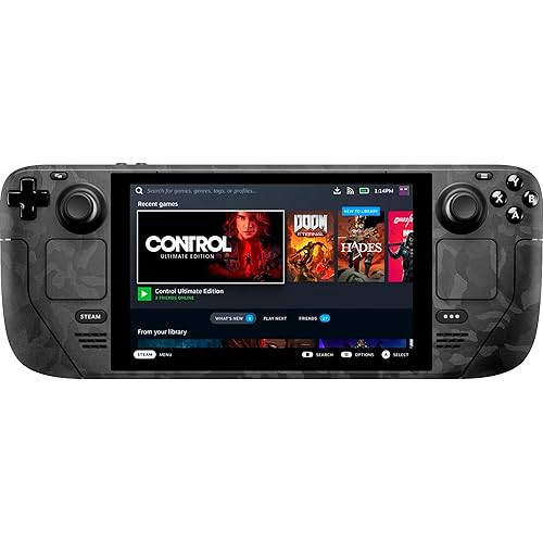 Razer Console Skin: Steam Deck - Full Wrap - Premium 3M Cast Vinyl - Scratch Protection - Unique Designs & Finishes - Easy Application - Black Camo