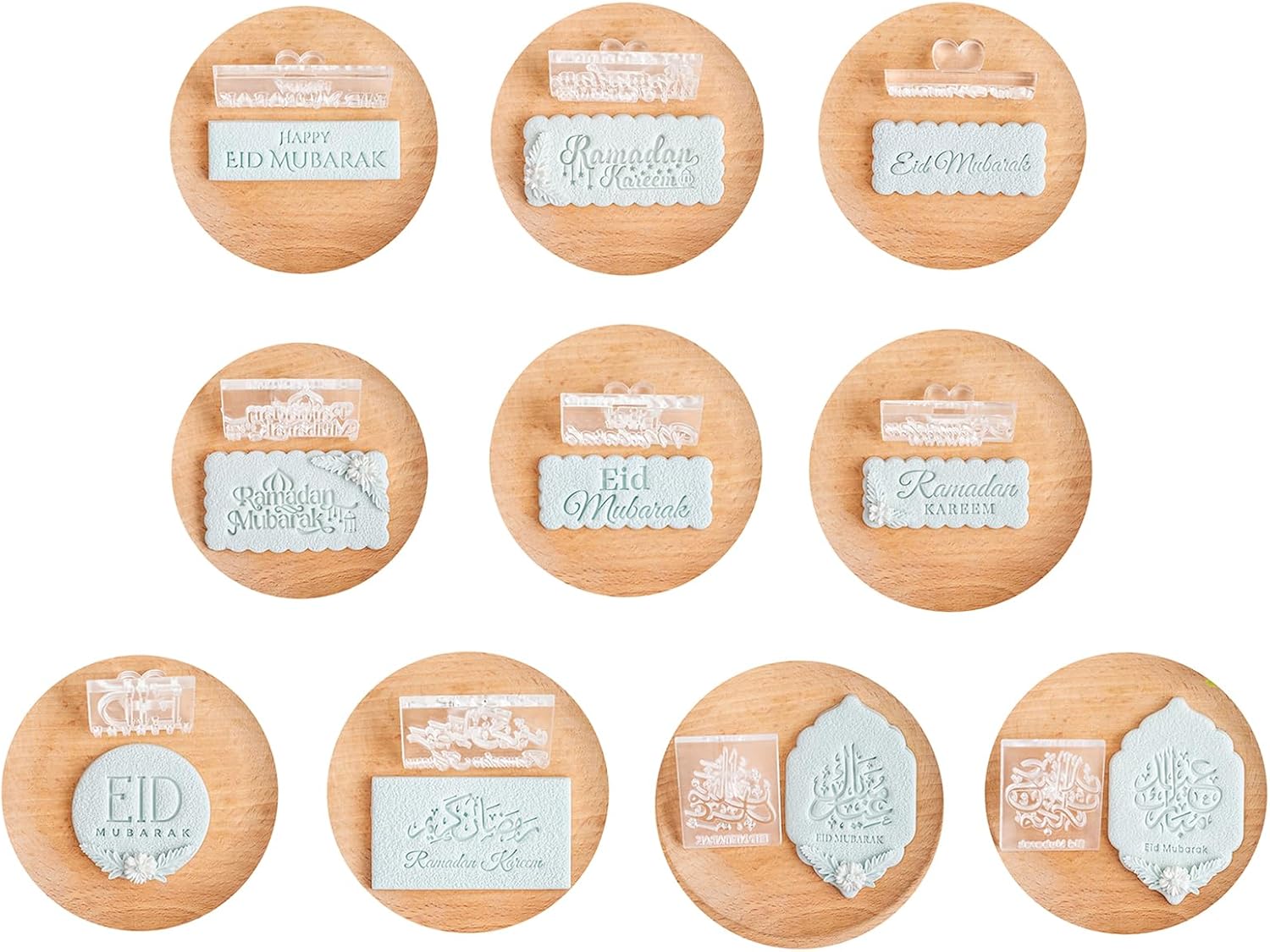Eid Festival Fondant Cookie Stamp Acrylic Biscuit Mold Dessert Cake Baking For Family Gatherings And Workshops