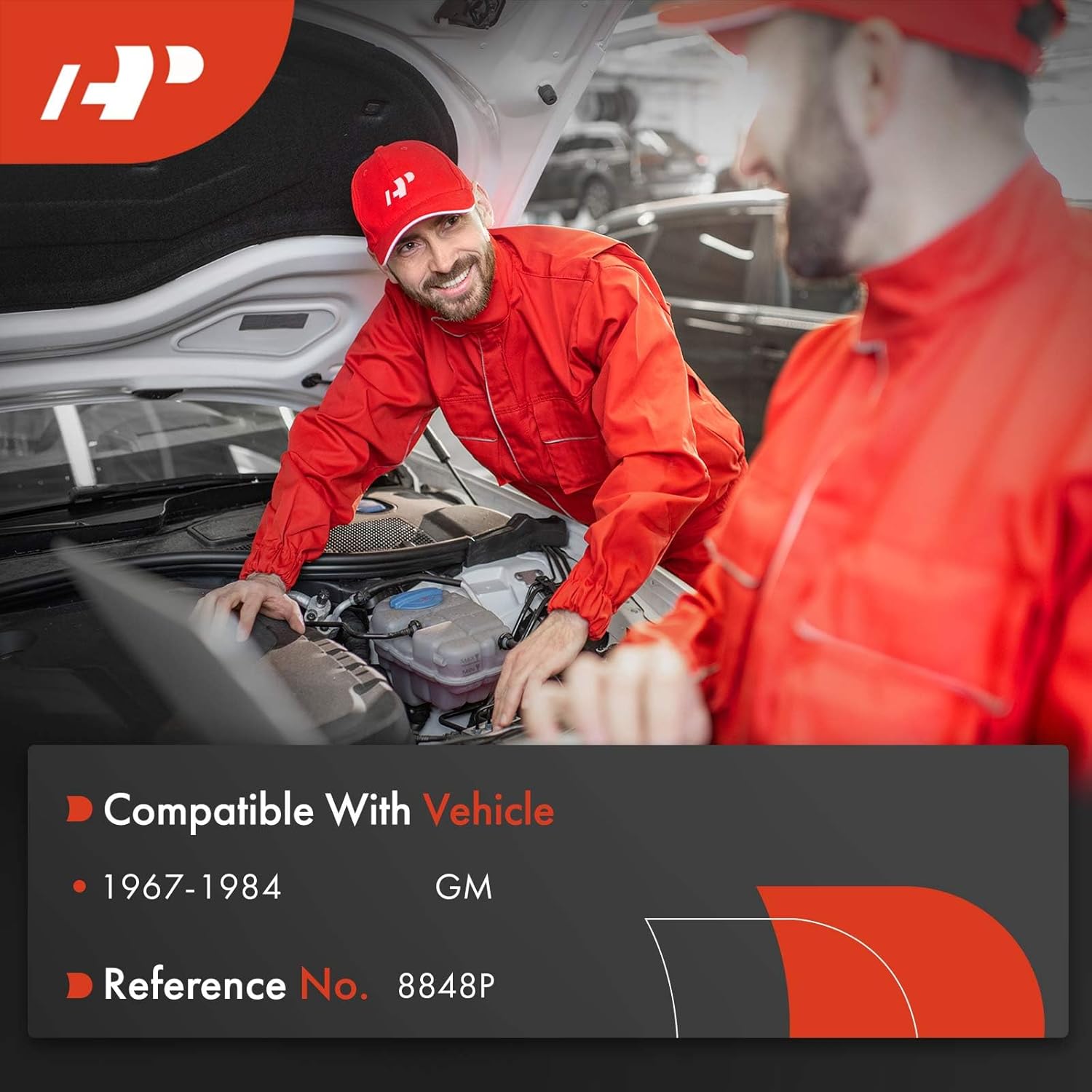 A-Premium Power Steering Pulley with Single-Groove Polished Aluminum Compatible with Chevrolet Small/Big Block & Ford Small Block