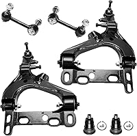 Vista 106 de Detroit Axle - Kit de brazos de control delantero RWD para Mercedes-Benz E320 E420 E430 E55 AMG, 2 brazos de control inferiores, 2 brazos de control