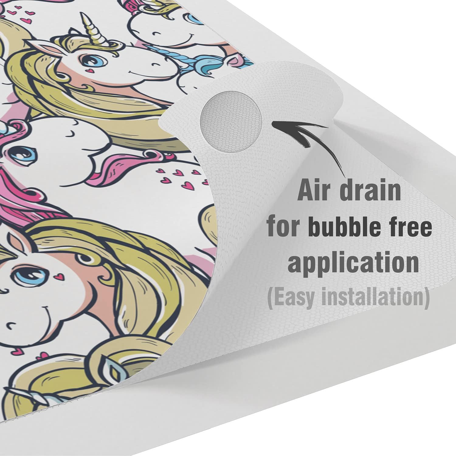Vinyl Decal Skin Compatible for MacBook Pro 16 M3 M2 M1 14 2023 Air 15 2022 Retina 2020 Air 13 Mac 12 Cute Animal Print Design Funny Horses Unicorn Pattern New Cover Laptop Sticker White
