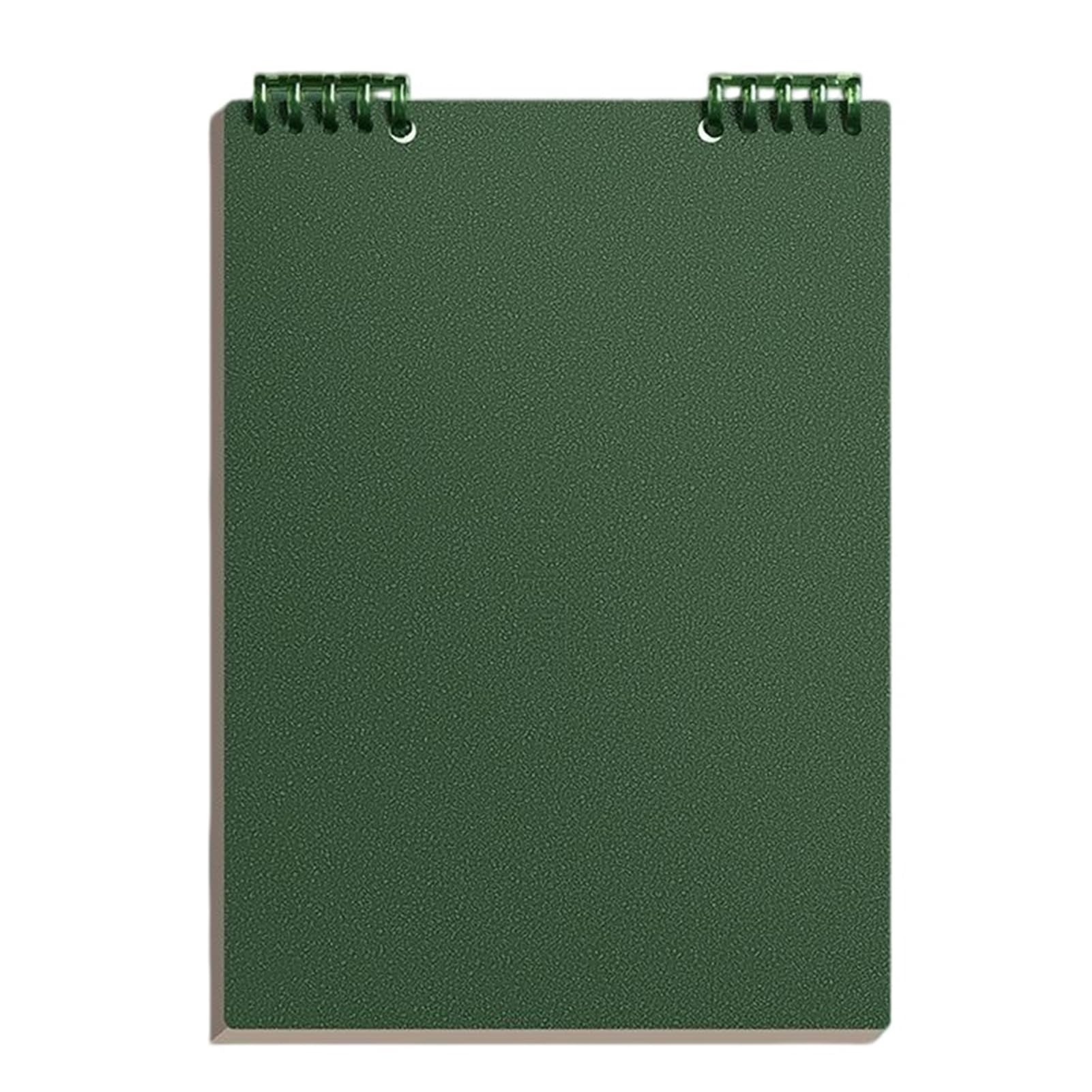 Virelynx Notizbuch, Spiralbindung, A5, Anti-Blutung, Tagebuch, Planer | Atrovirens A Premium-PP-Hülle und dickes Papier Notizbuch für Büroplanung und Journaling