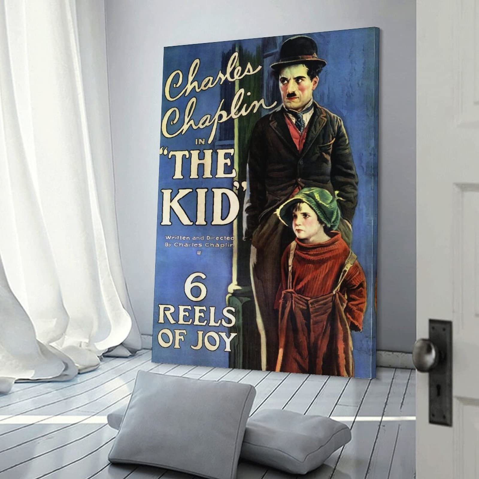 The Kid - Poster con stampa artistica da parete, stile classico vintage e commedia, poster moderni per camera da letto, 60 x 90 cm