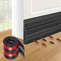 Vista 10 de Tope autoadhesivo para puerta – Burlete de goma para debajo de la puerta inferior de la puerta para puertas interiores, aislamiento de tira