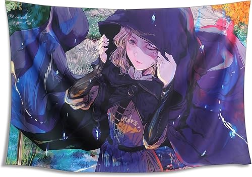 cavabosco Tapiz japonés Ranni para colgar en la pared, arte para dormitorio, sala de juegos, hogar, dormitorio, fiesta, telón de fondo, 59 x 39