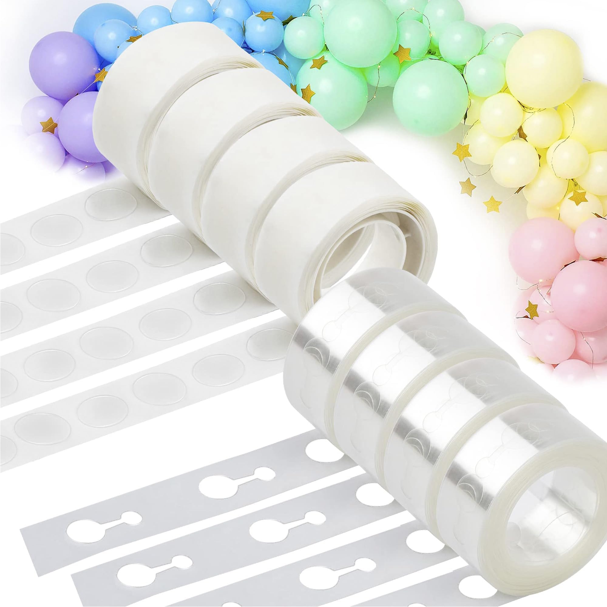Glue Balloon Dots,Balloon Arch Kit,Removable Balloons Dots Sticky Spots Extra Strong Glue Double Sided Tapes for Decorative,Party,Wedding,Birthday,Graduation,Christmas,Halloween,DIY Scrapbooking Craft