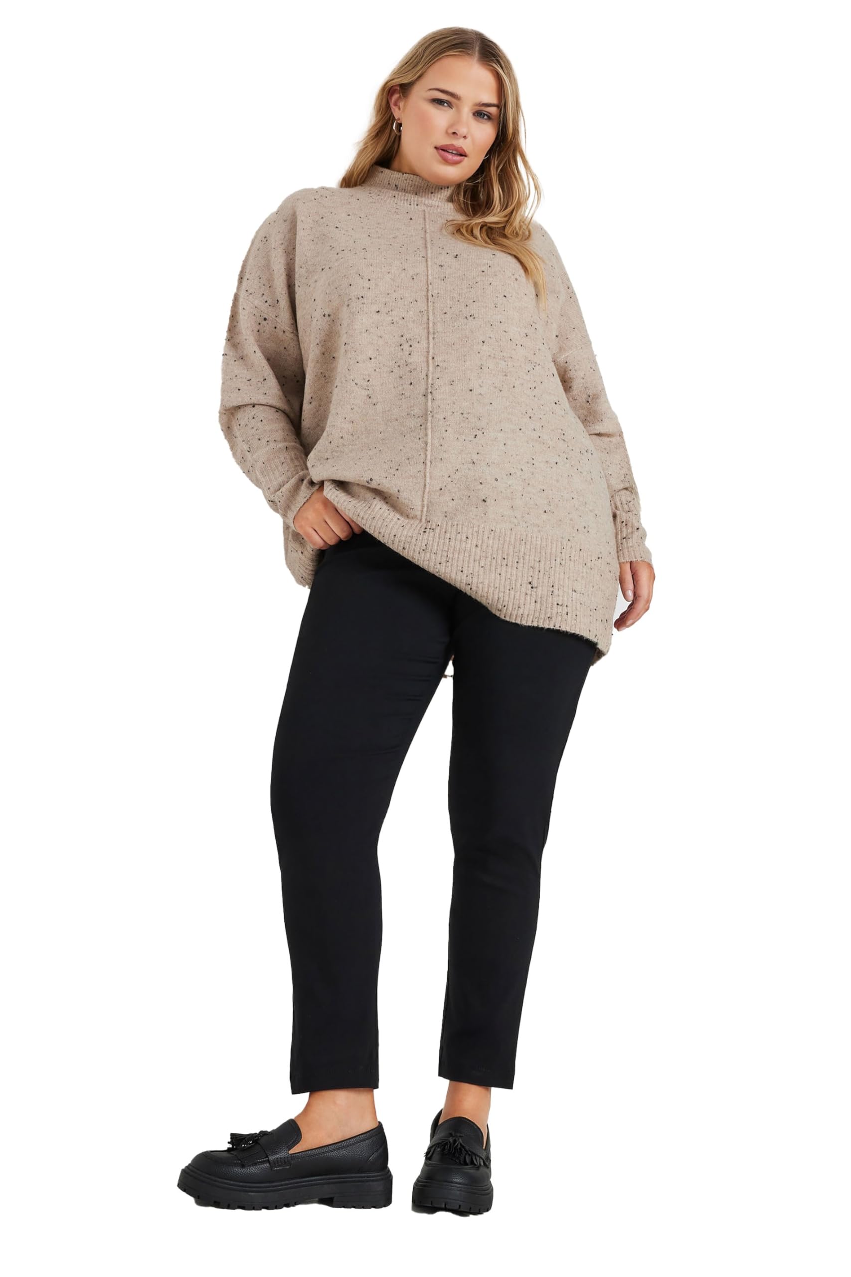 Yours Black Bengaline Trousers - Slim Fit - Women's Size 20